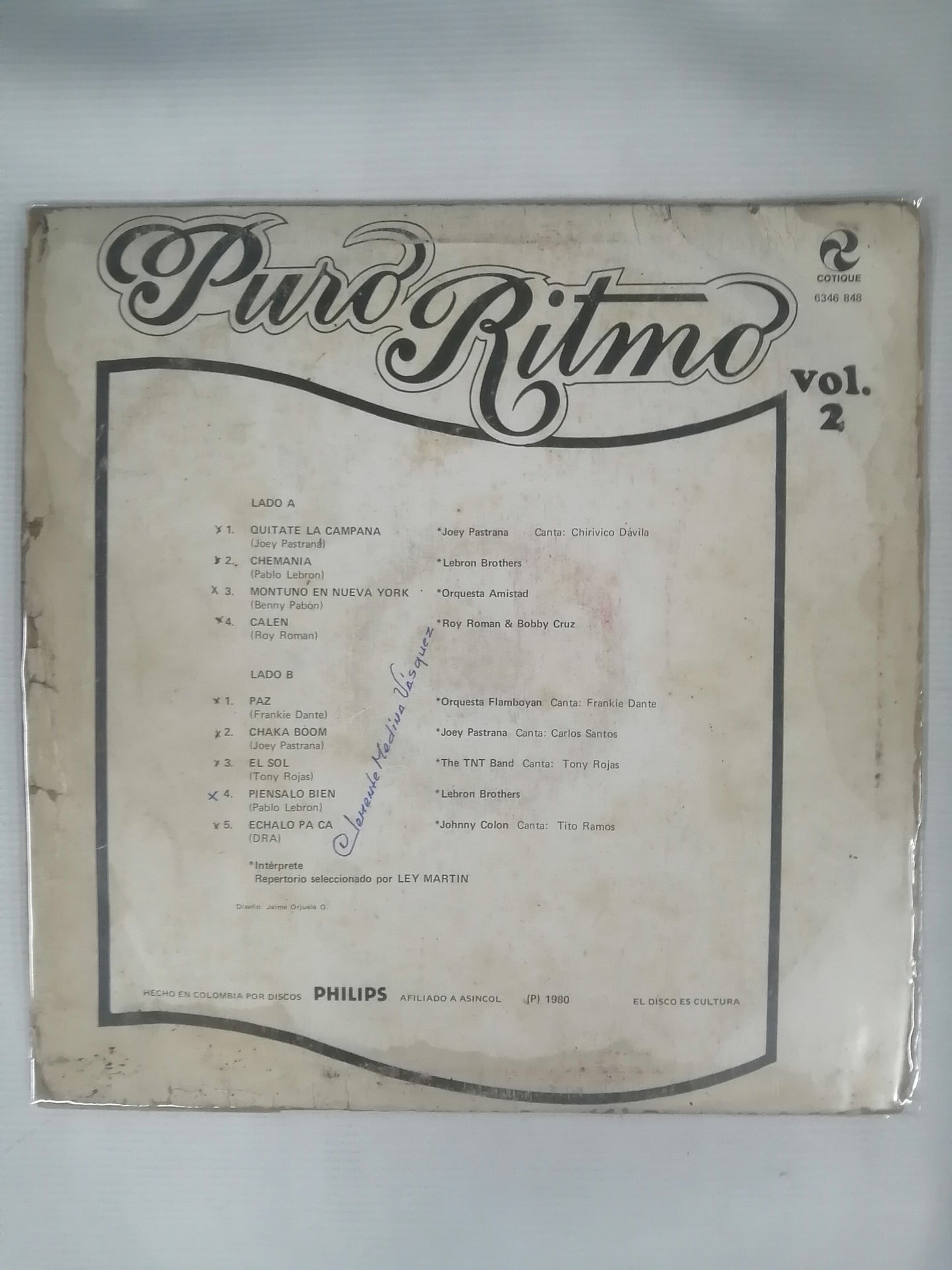 LP PURO RITMO - PURO RITMO VOL. 2