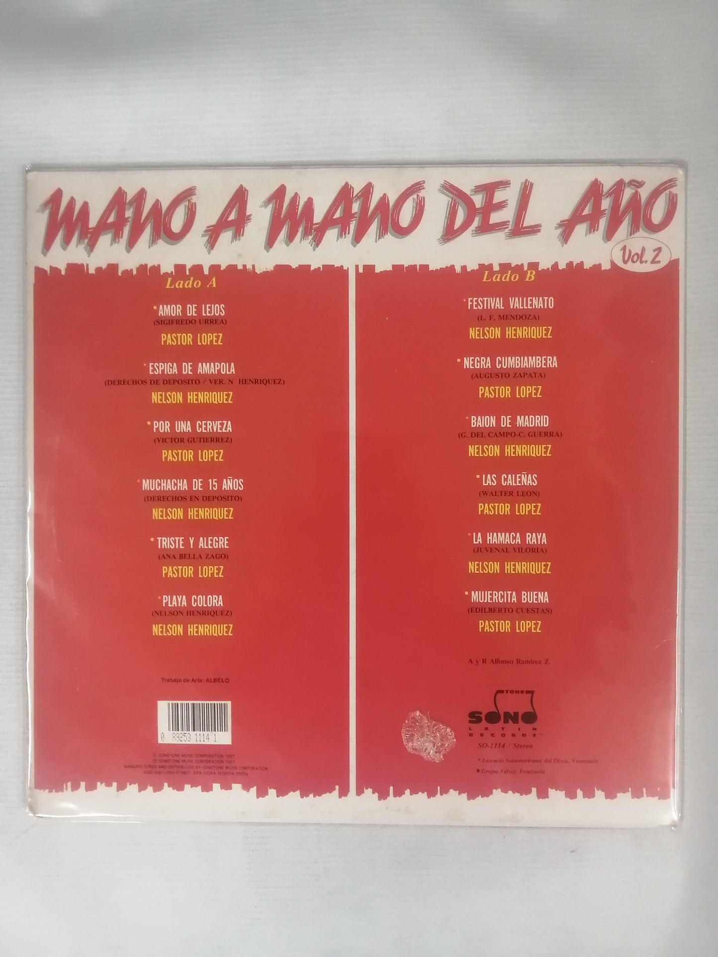 LP PASTOR LOPEZ Y NELSON HENRIQUEZ - MANO A MANO DEL AÑO VOL. 2