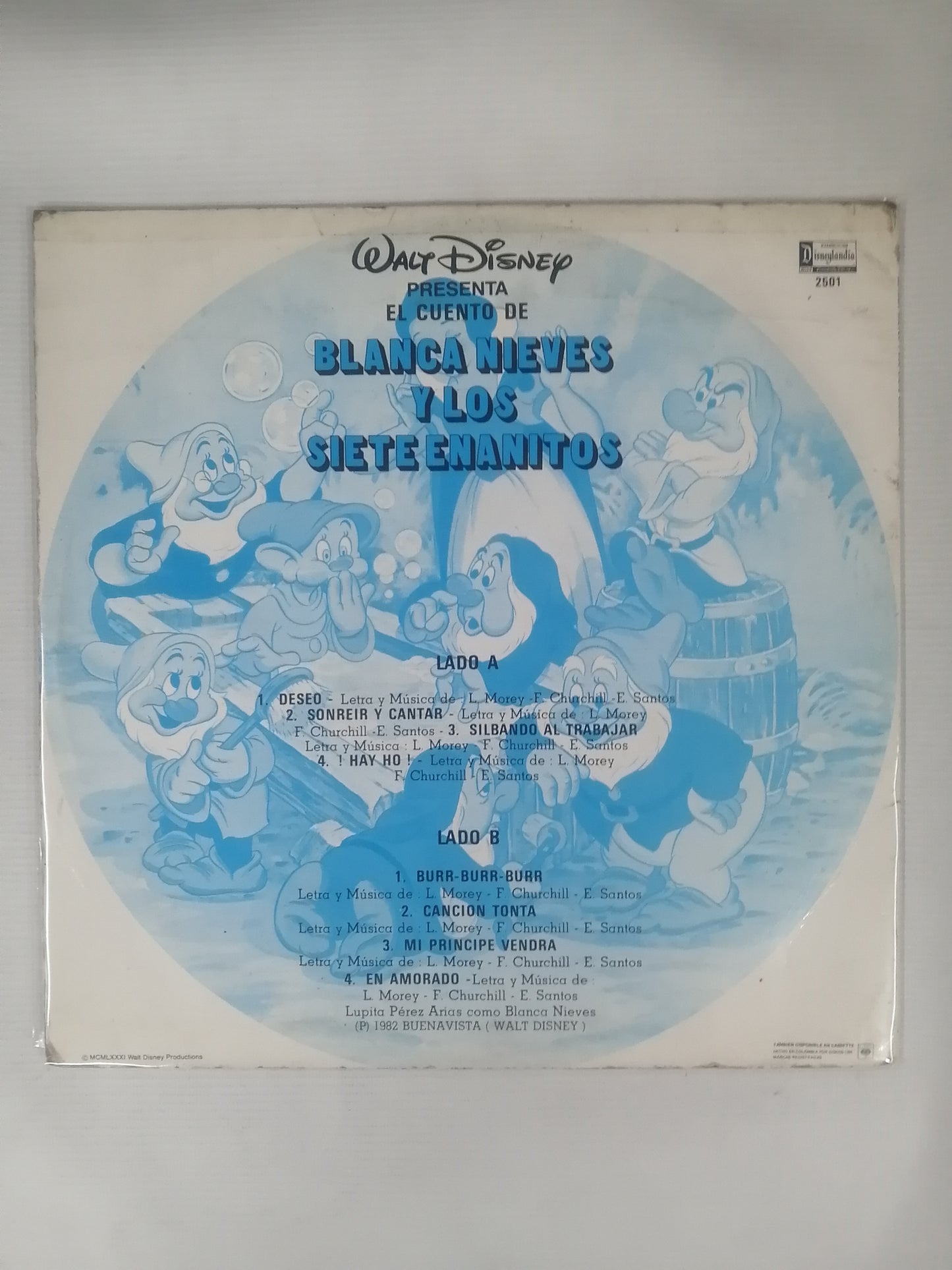 LP BLANCA NIEVES Y LOS SIETE ENANITOS - WALT DISNEY