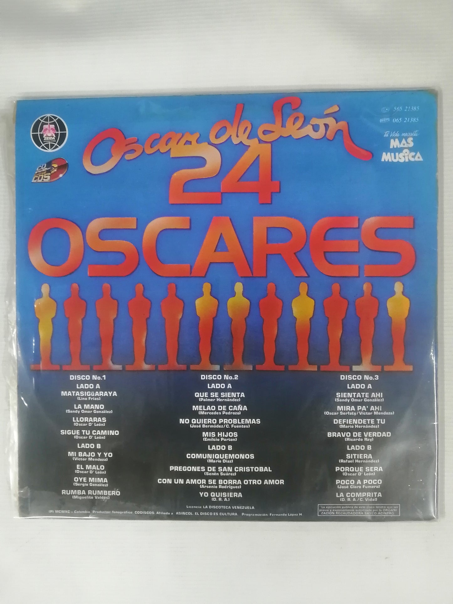 LP OSCAR DE LEÓN - 24 OSCARES - VINYL X 3