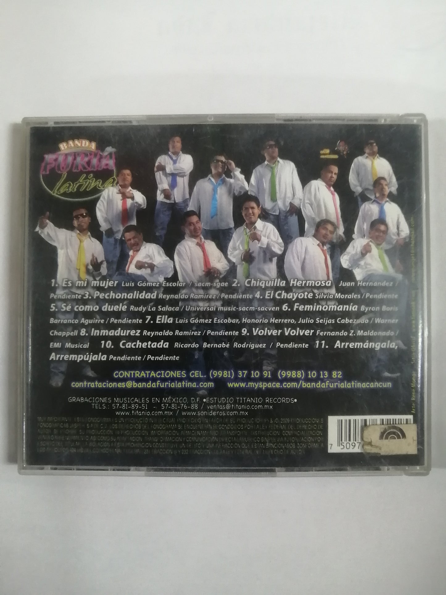 CD BANDA FURIA LATINA - PA´PURO FURIAMANIACOS...!!!