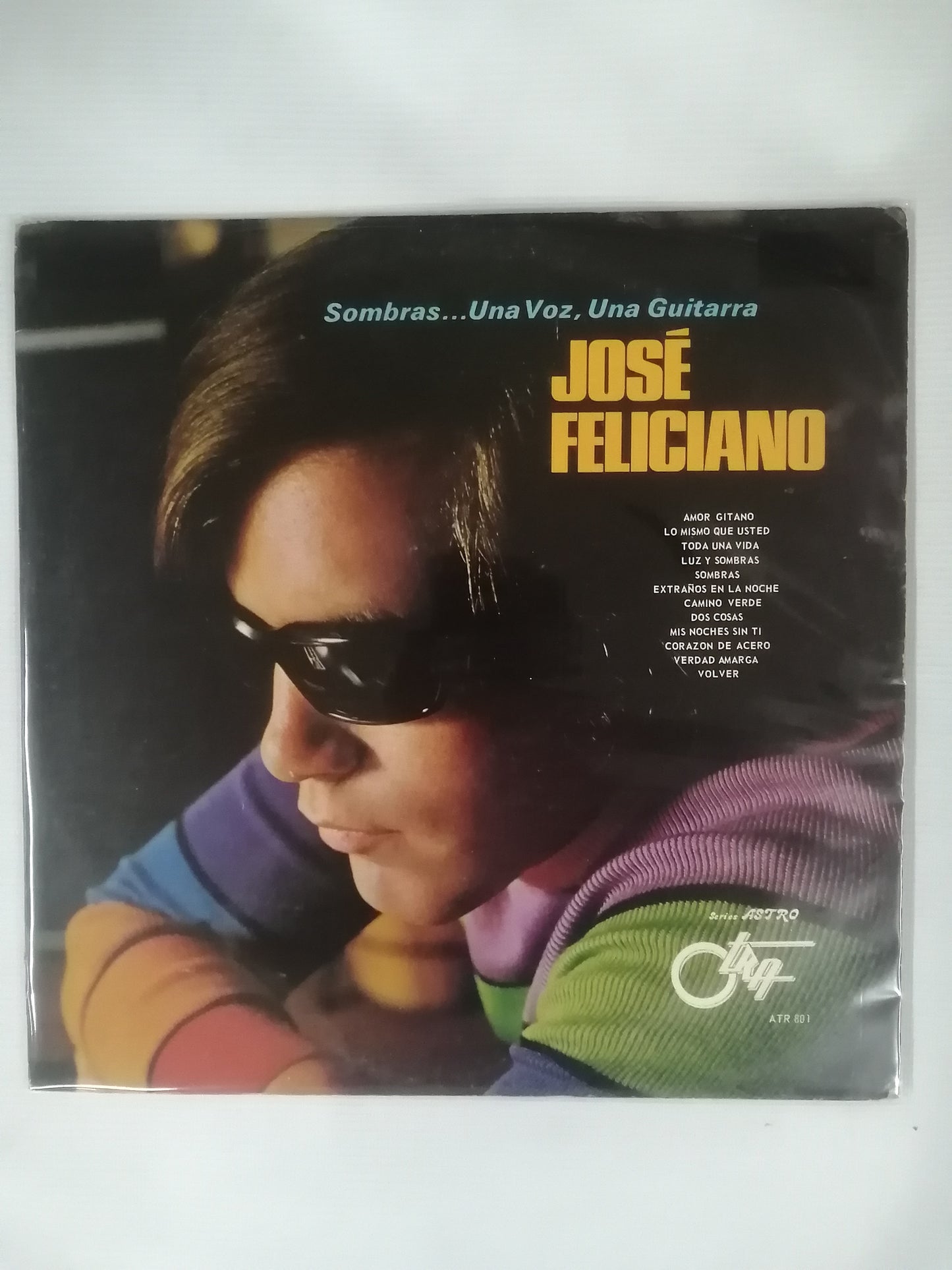 LP JOSÉ FELICIANO - SOMBRAS...UNA VOZ, UNA GUITARRA