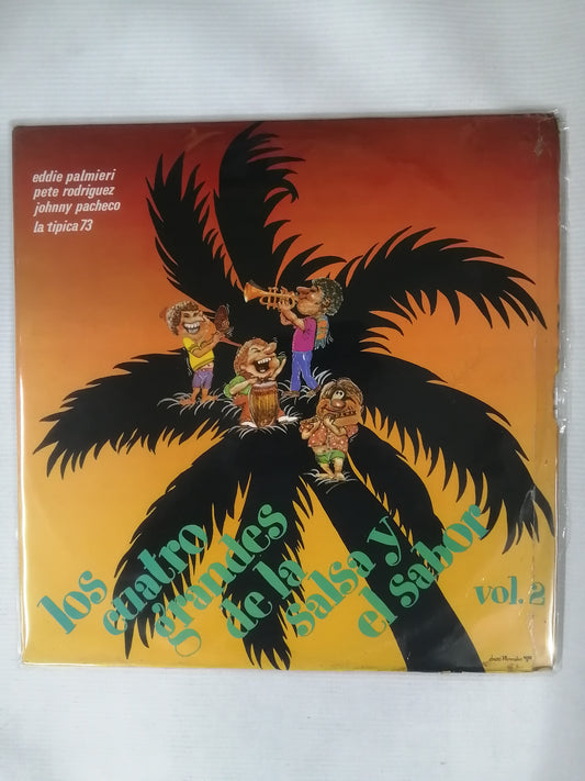 LP EDDIE PALMIERI - PETE RODRIGUEZ - JOHNNY PACHECO - LA TIPICA 73 - LOS CUATRO GRANDES DE LA SALSA Y EL SABOR VOL. 2