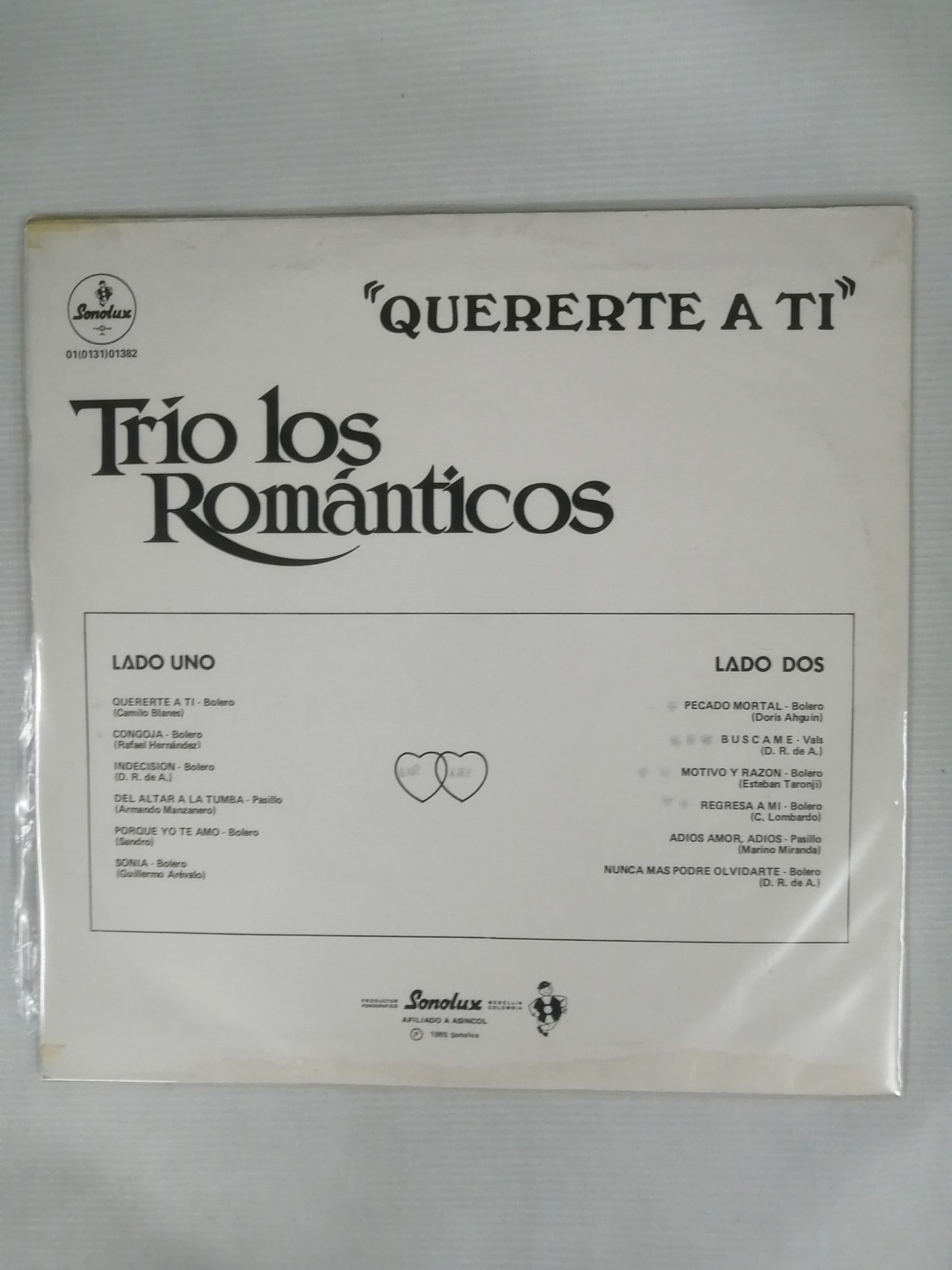 LP TRIO LOS ROMÁNTICOS - QUERERTE A TI