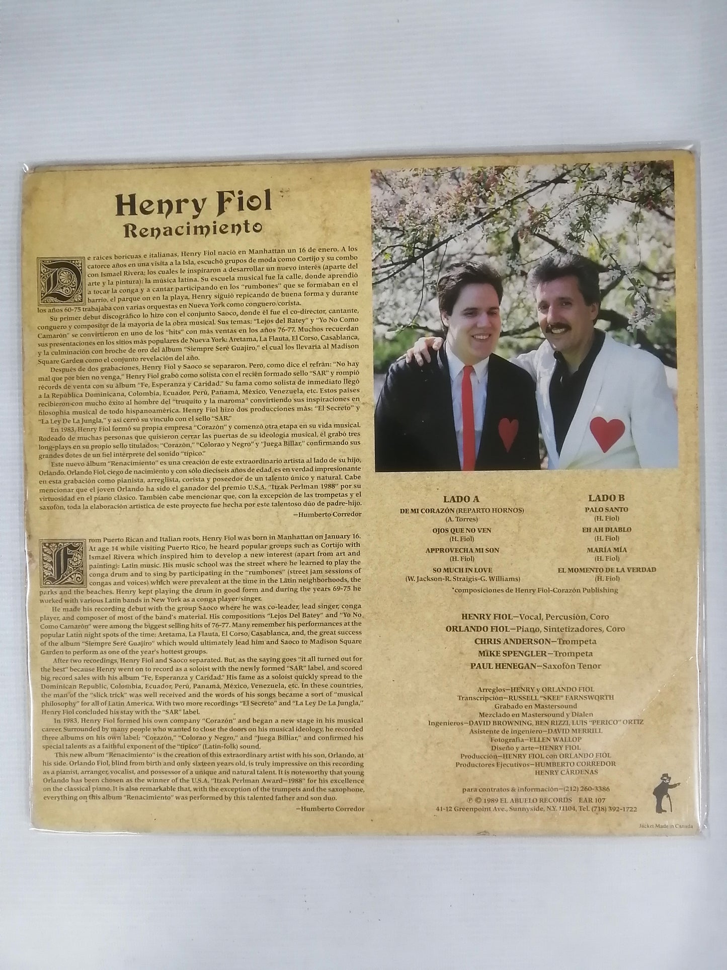 LP HENRY FIOL - RENACIMIENTO