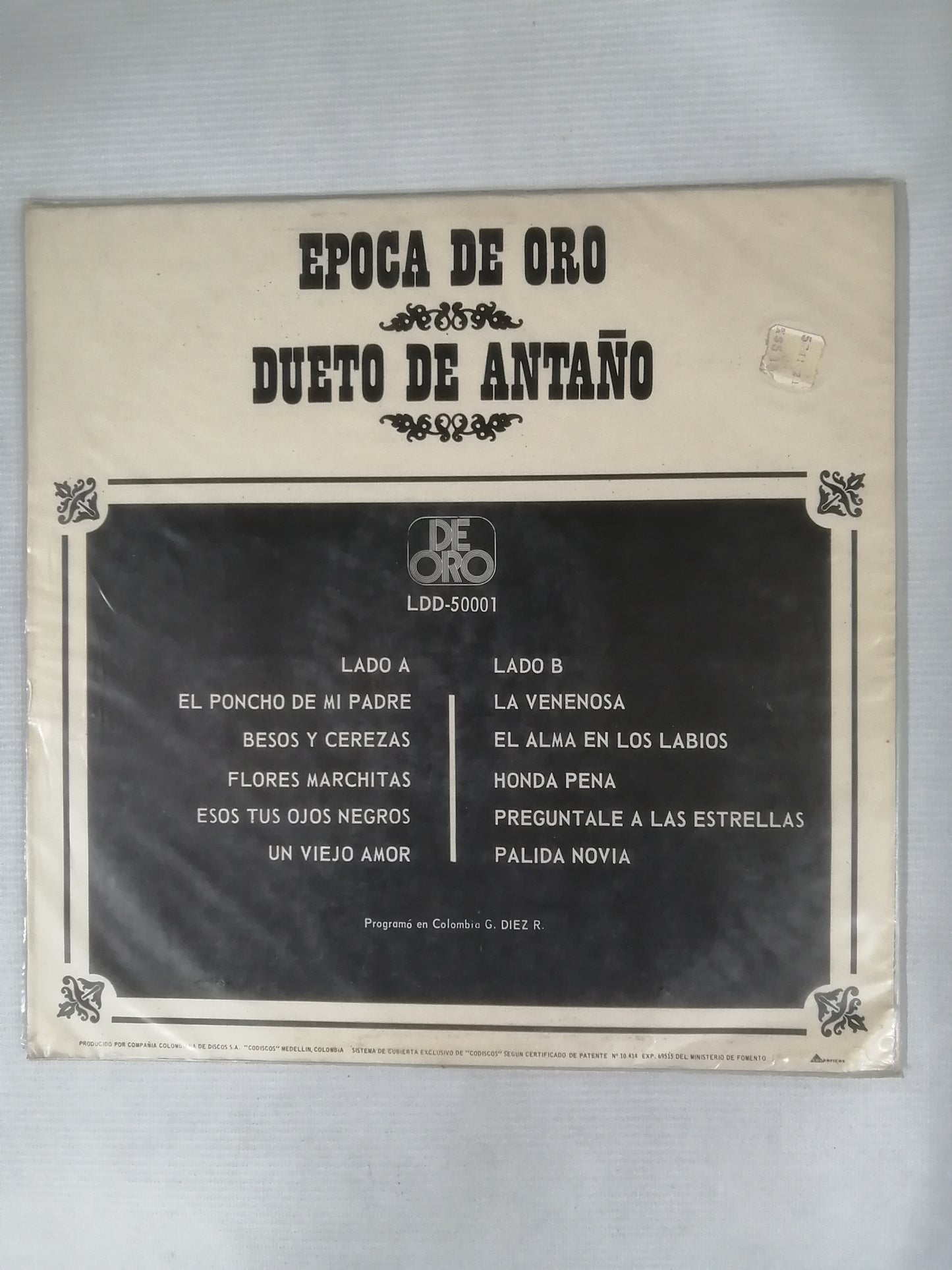 LP DUETO DE ANTAÑO - EPOCA DE ORO