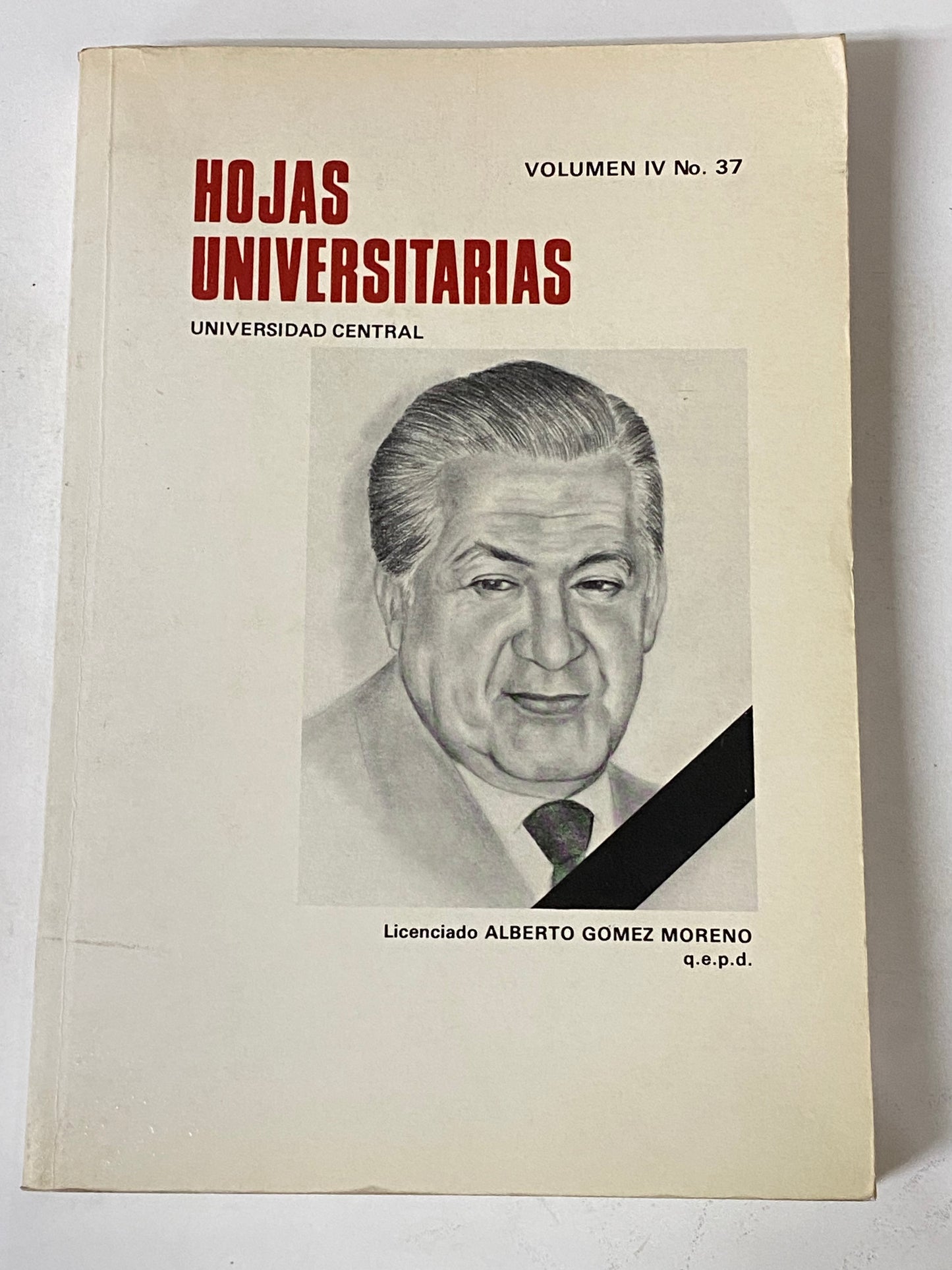 HOJAS UNIVERSITARIAS- ALBERTO GOMEZ MORENO