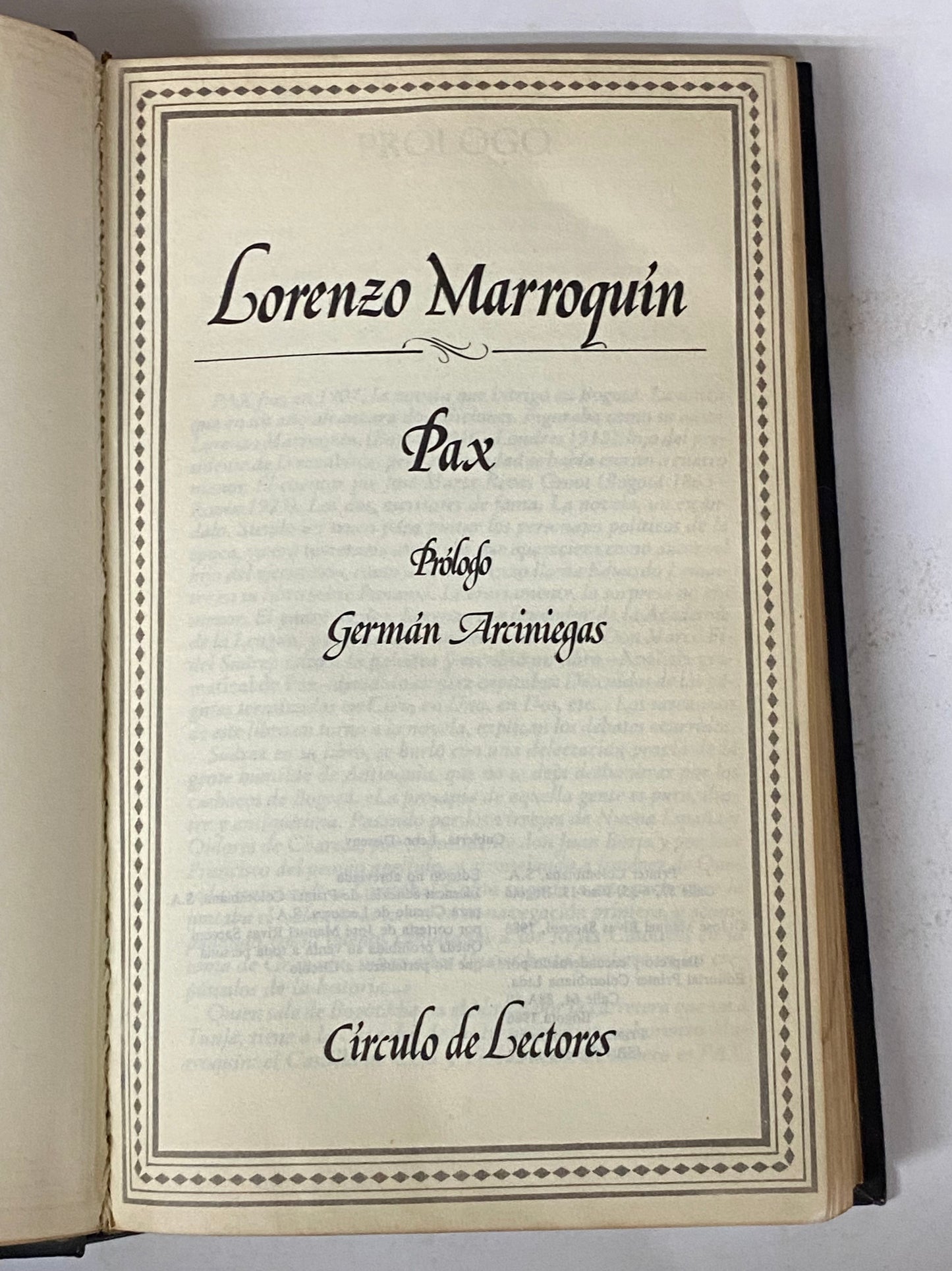 PAX- LORENZO MARROQUIN