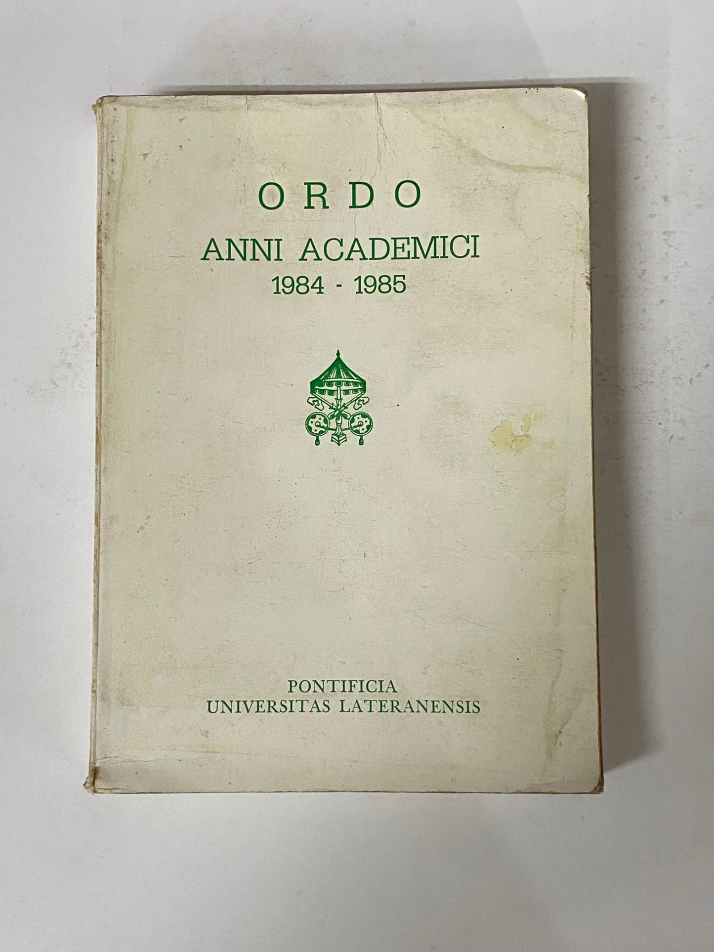 ORDO ANNI ACADEMICI 1984-1895