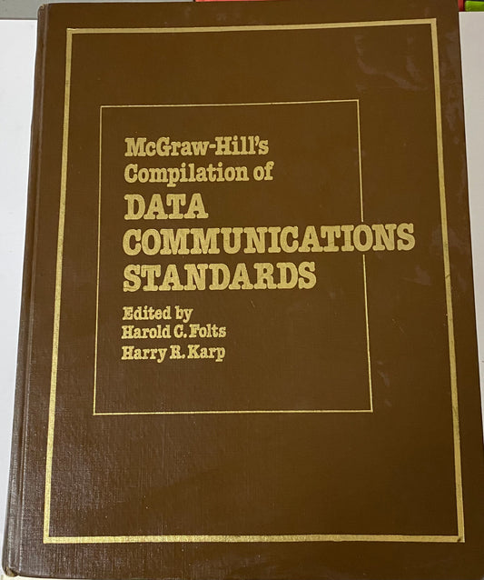 DATA COMMUNICATIONS STANDARS- MCGRAW-HILLS