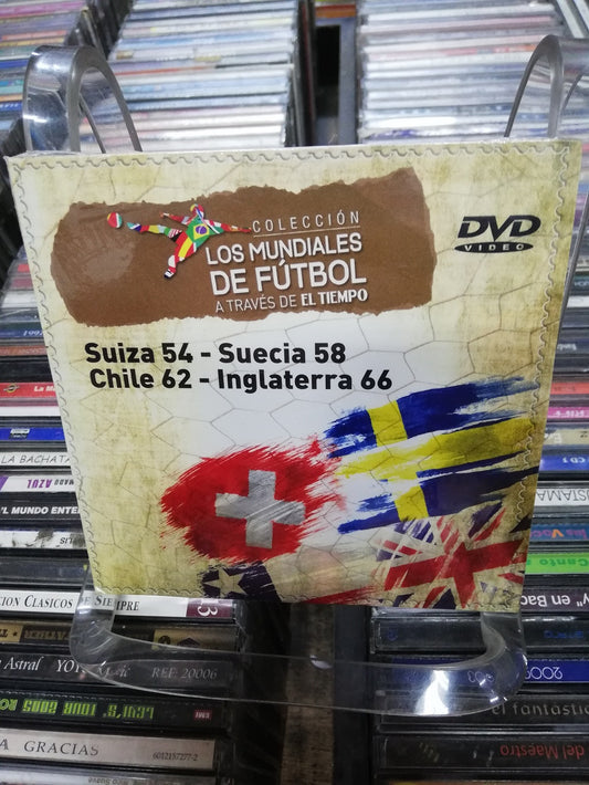 DVD SUIZA 54 - SUECIA 58 - CHILE 62 - INGLATERRA 66 - COLECCIÓN LOS MUNDIALES DE FUTBOL