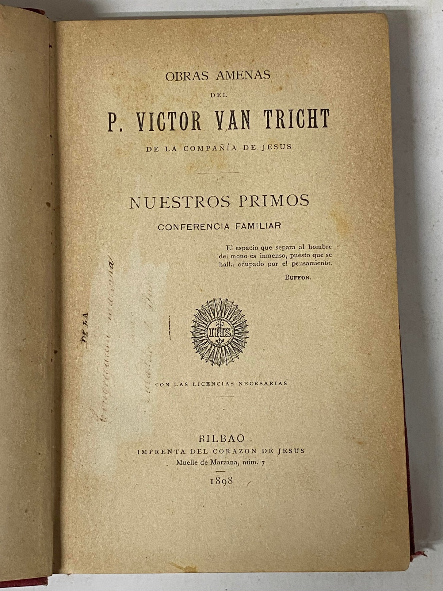 OBRAS AMENAS- P. VICTOR VAN TRICHT